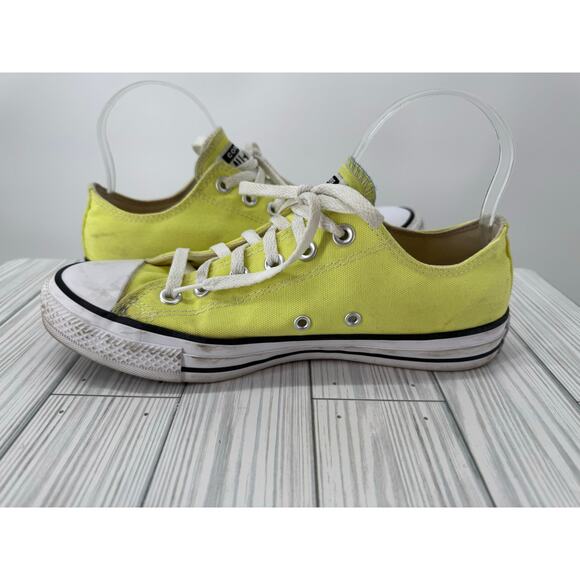Converse Soft‎ Yellow Low Top Lace-Up Sneakers Men’s 7 Women’s 9 Casual Shoes - Picture 5 of 8